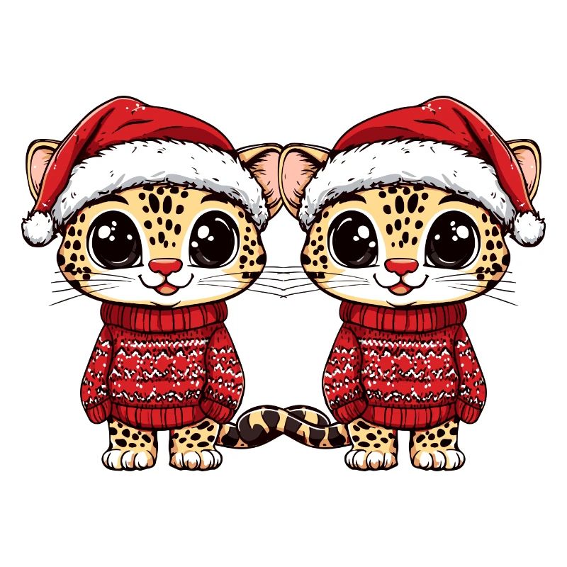 L’équipe de Noël léopard