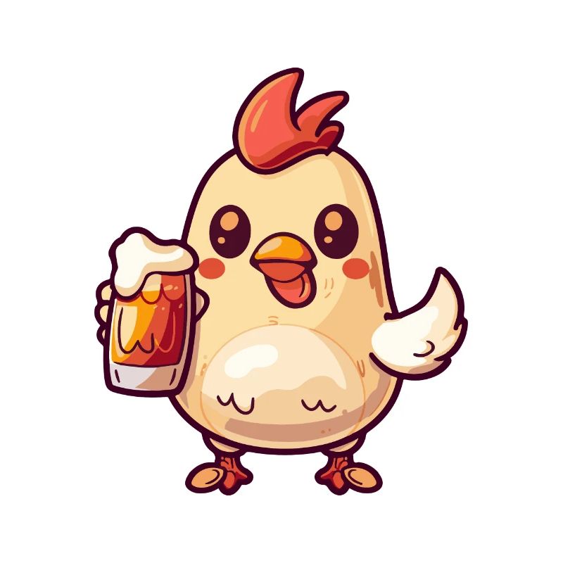 Huhn Bier Comic Party