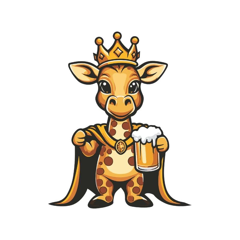 Giraffe Bier Lustig
