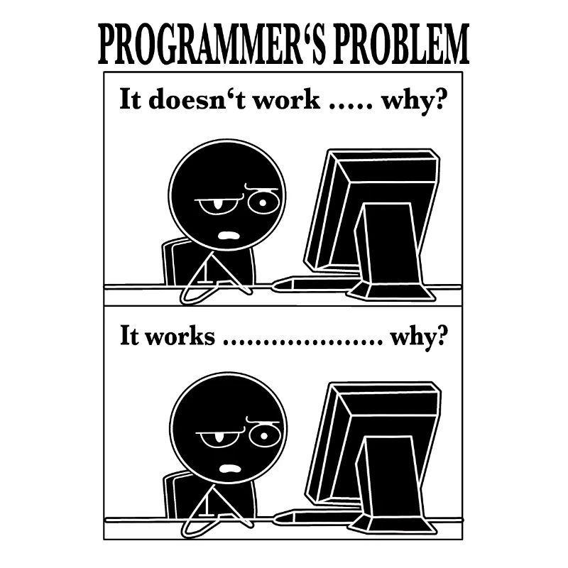 Programmeur Computer Scientist Funny Cartoon T-Shir