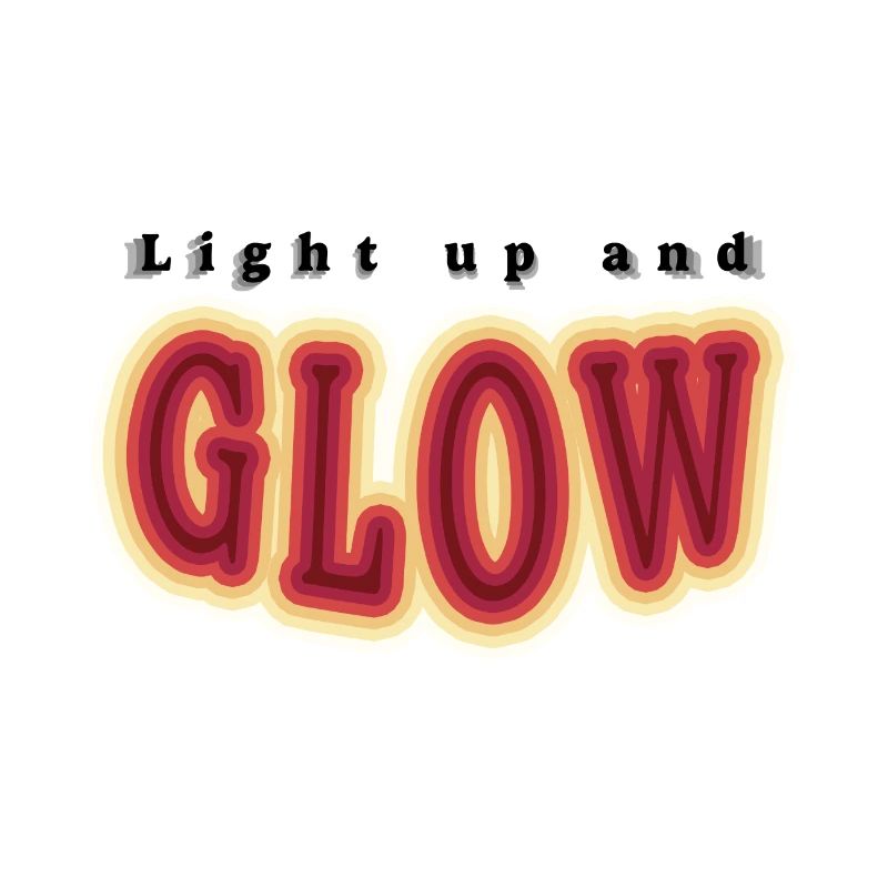 light up and glow