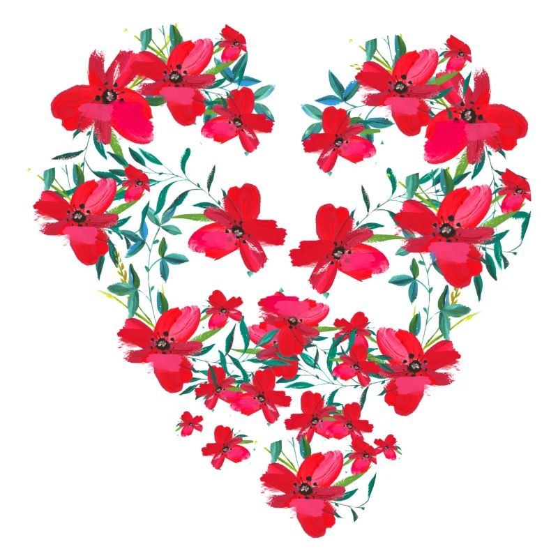 Coeur de fleur, Fleurs,Floral, Fleur