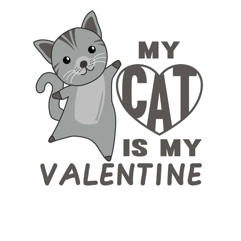 Mon chat est mon chat mignon de la Saint-Valentin pour la Saint-Valentin