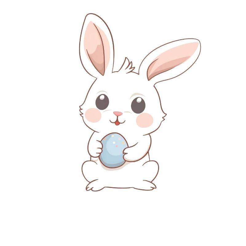happy easter sweet bunny Easter with Easter eggs