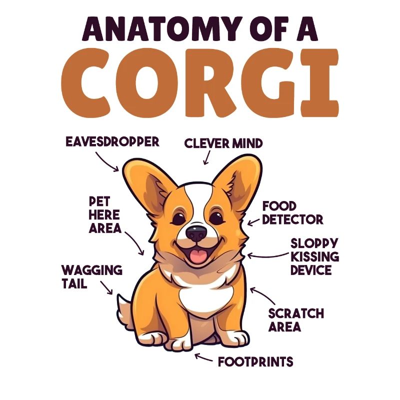 Explication du chien Anatomie d’un Corgi