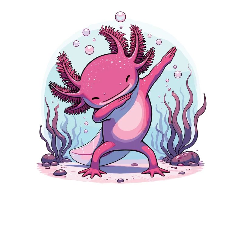 Dab Axolotl Dabbing for Axolotls Lovers