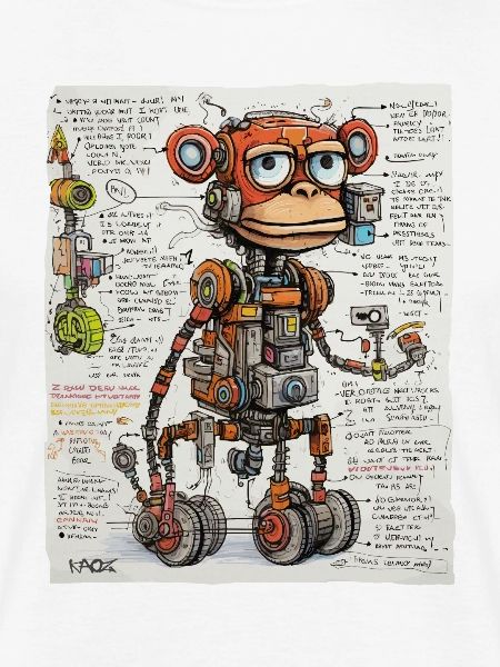 Die Struktur des Roboter-Affen