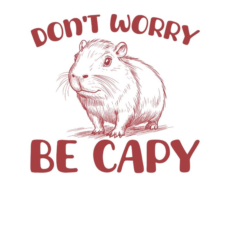 Don't worry, be Capy Funny Capybara