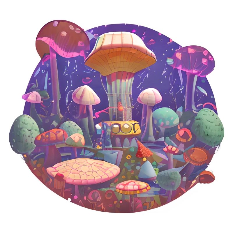 Champignons Champignons Rétro