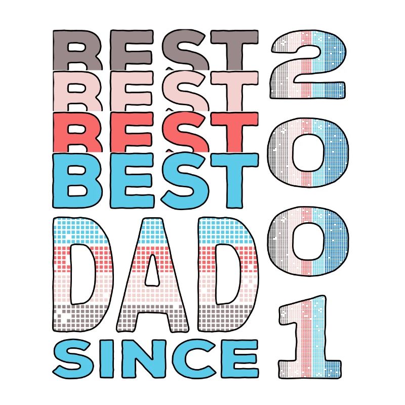 Bester Papa der Welt seit 2001 Vatertag