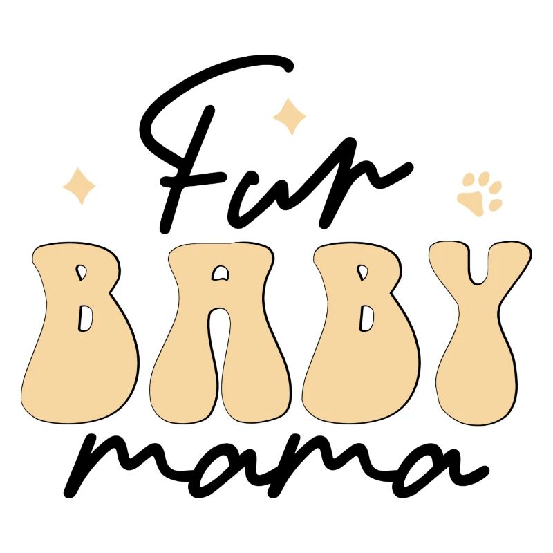 Bébé maman à fourrure