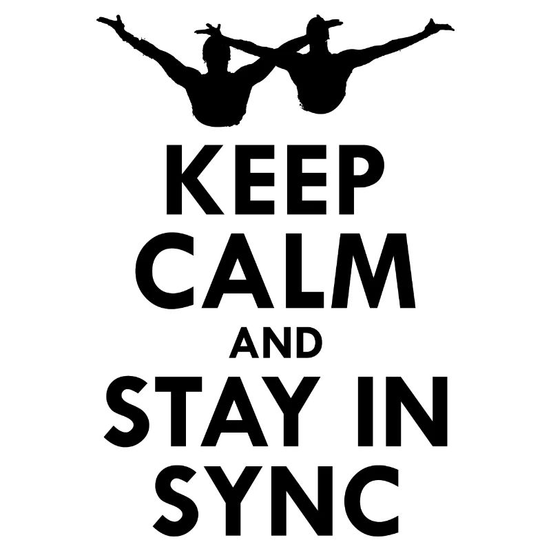Synchro Schwimmer Synchronschwimmen Lustig