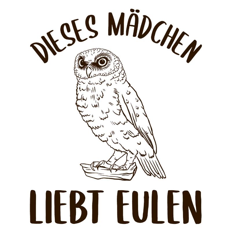 Mädchen Eulenliebhaber Inbrunst Statement