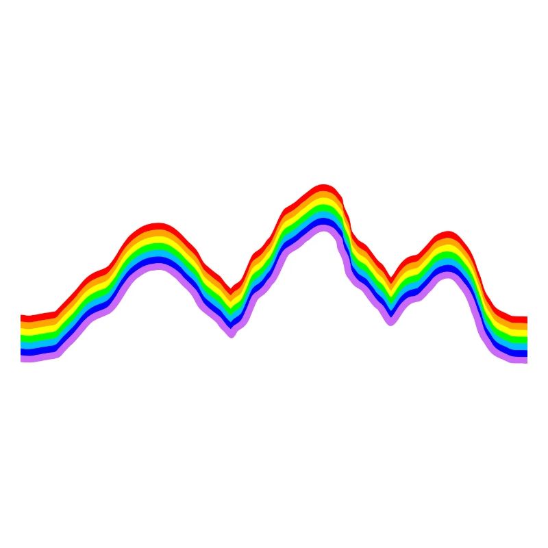 Gebirge - Regenbogenfarben