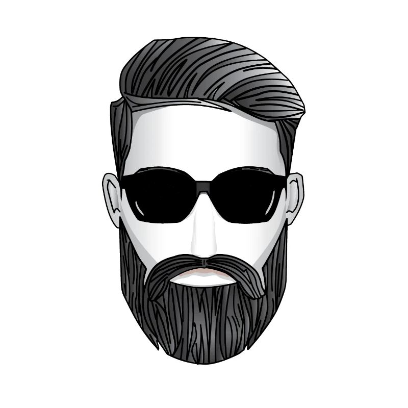 Bart Geschenk super cooler Typ mit Sonnenbrille