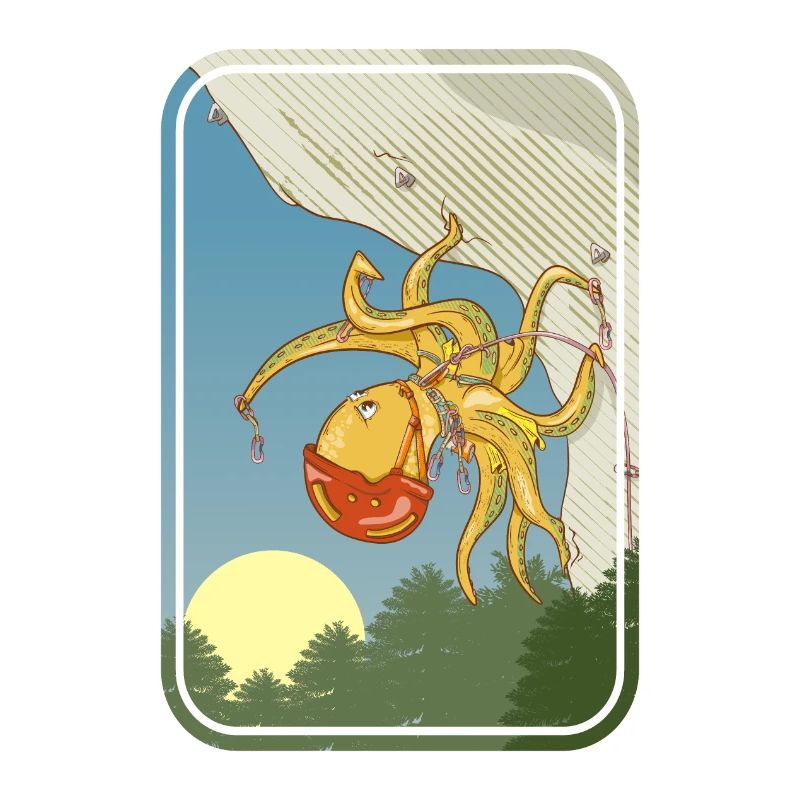 Octopus rock climber