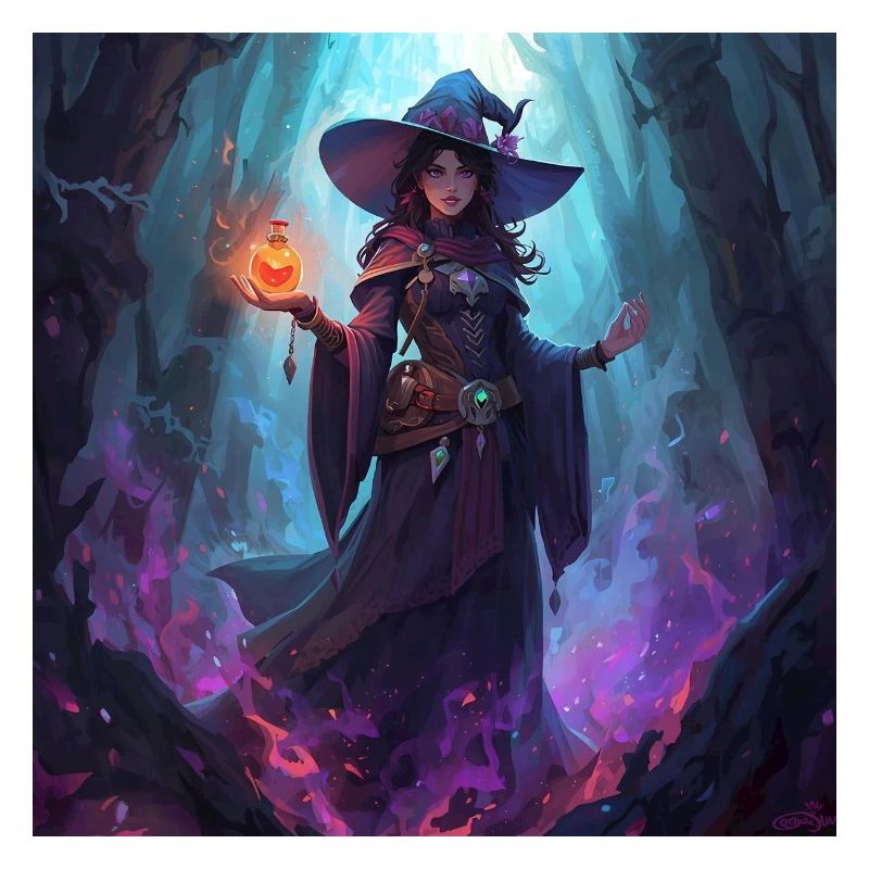 Sorcière des cavernes enchantée