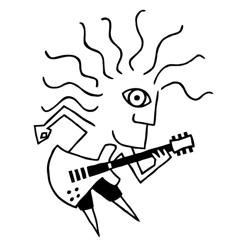 Elektrisk guitar player / E-Guitar Player