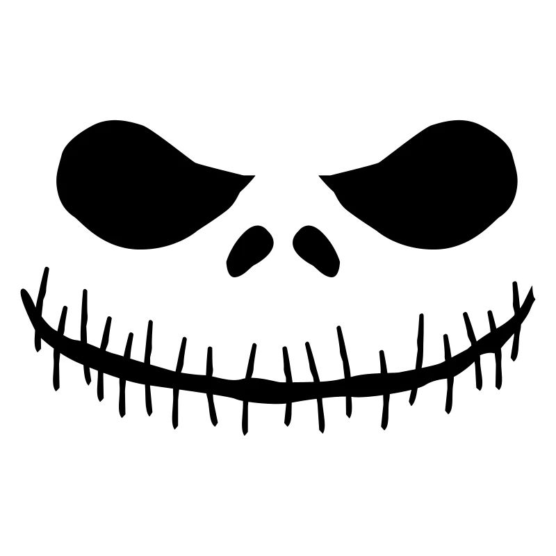Halloween pumpkin ghost face