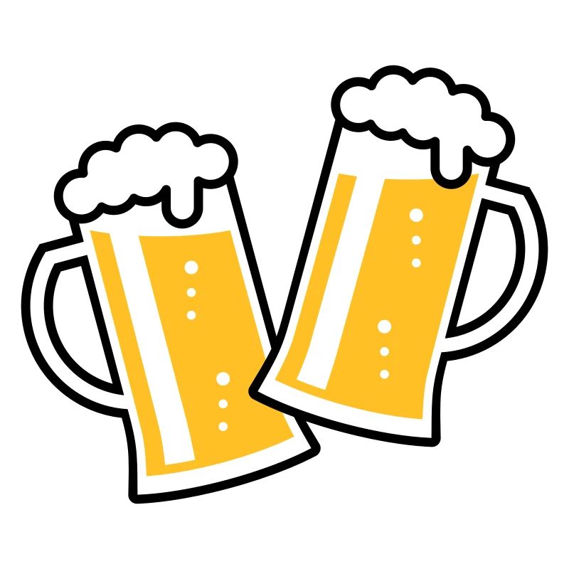 2 chopes à bière Toast (bière / chope à bière / 2C)