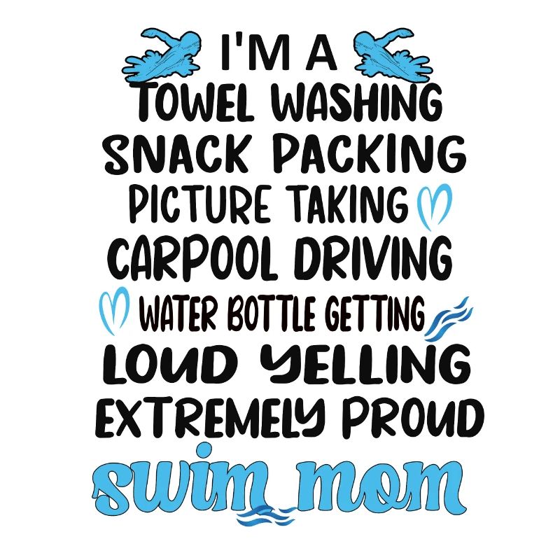 Schwimmmama Mama Eines Schwimmers Schwimm-Mutter
