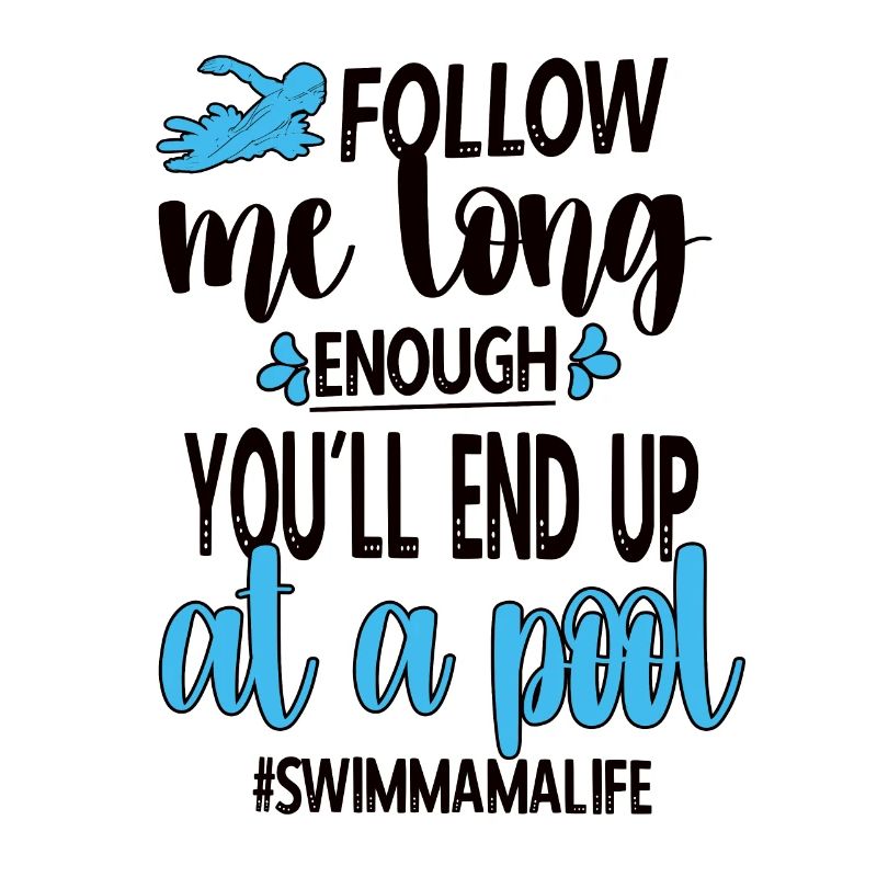 Schwimmmama Mama Eines Schwimmers Schwimm-Mutter