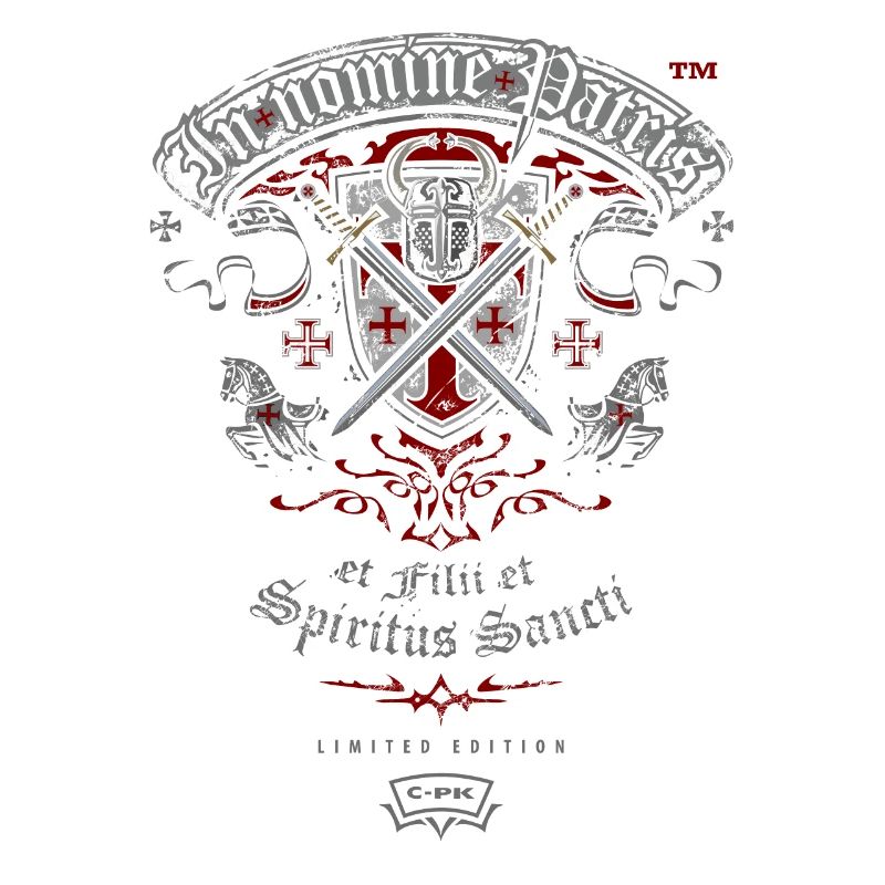 C-PK · CHEVALIER, CASQUE, BOUCLIER, ÉPÉE, BLASON