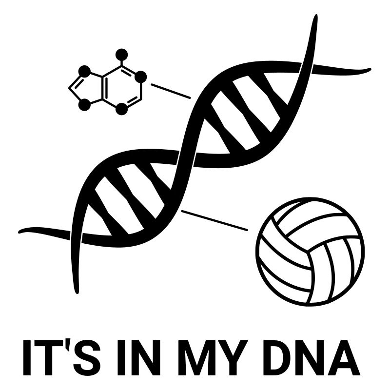 Volleyball - C'est dans mon ADN (double hélice)