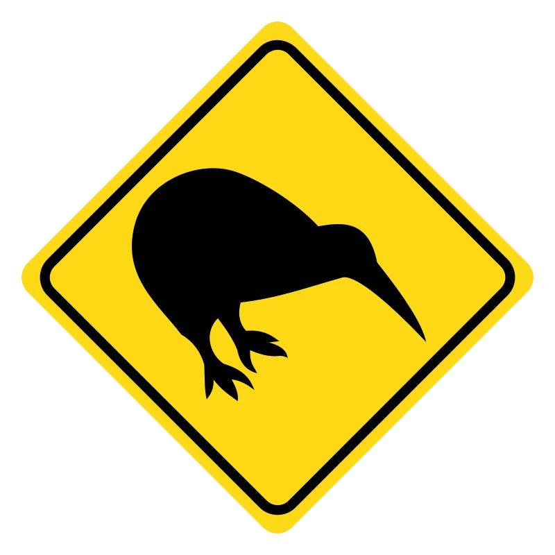 Warnung - Kiwi - 2 Farb Vektor