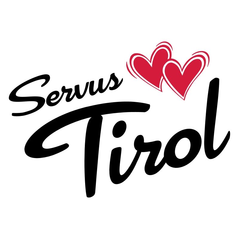 Servus Tyrol with double heart