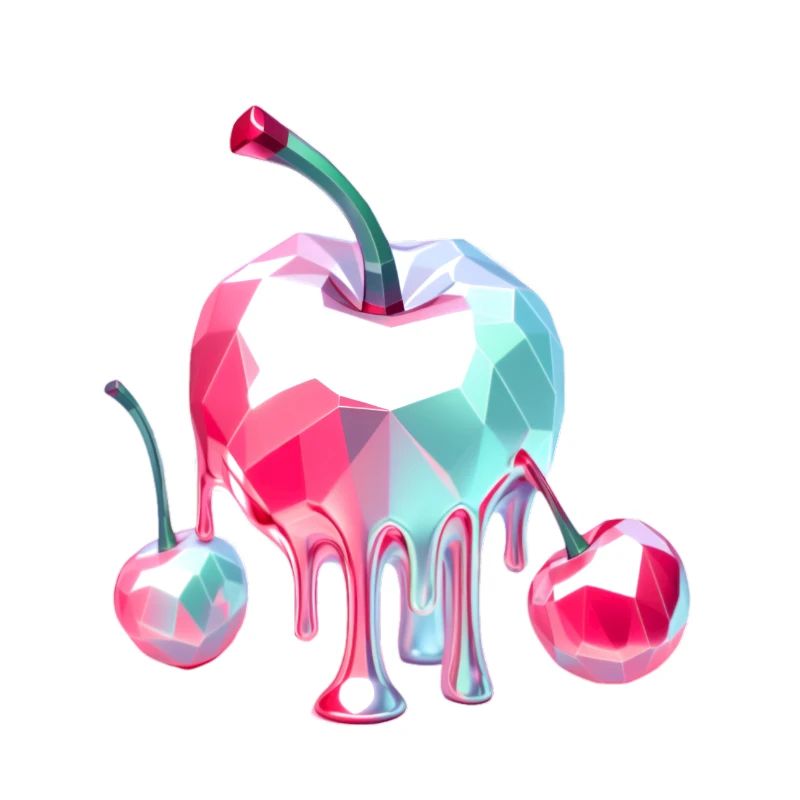 Cherry Sky Ruby Reflection