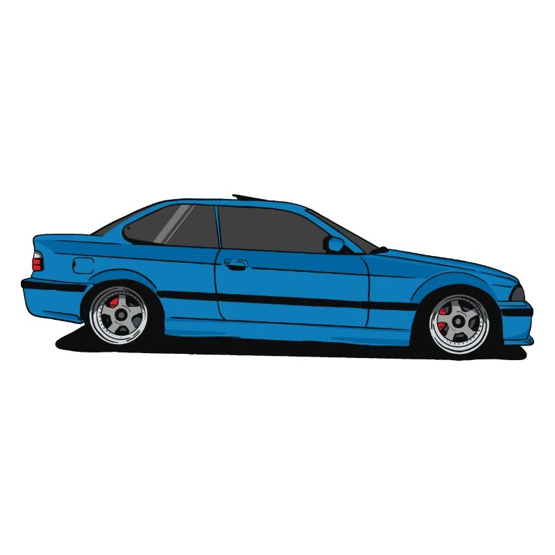Bimmer e36 bleu