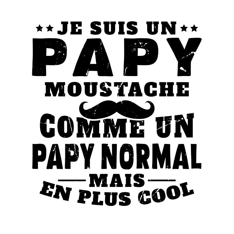 Un papy moustache comme un papy normal