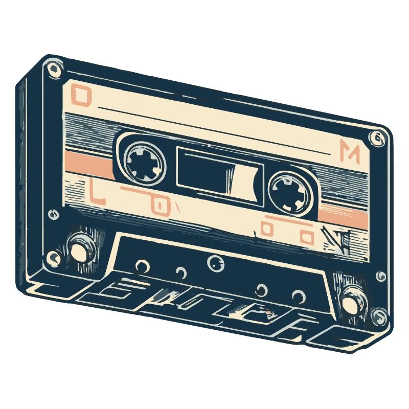 Beige Compact Cassette Cassette Musicale
