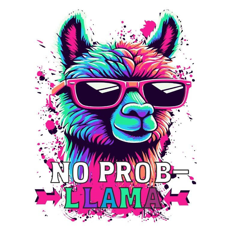 no probllama kein problem lama alpaka alpaca süß