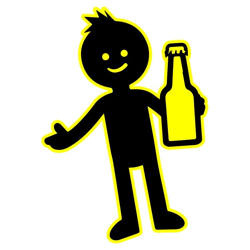 Beer Drinking Party Silhouette