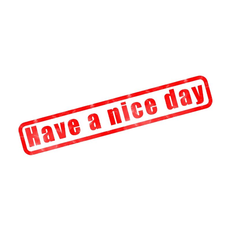 Have a Nice Day Stamp Design
