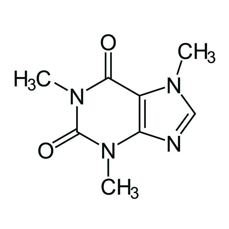 Caffeine Molecule Addicted Coffee Lovers