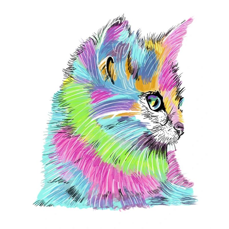 Katze bunt