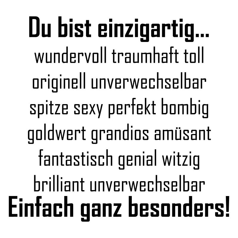 Du bist einzigartig