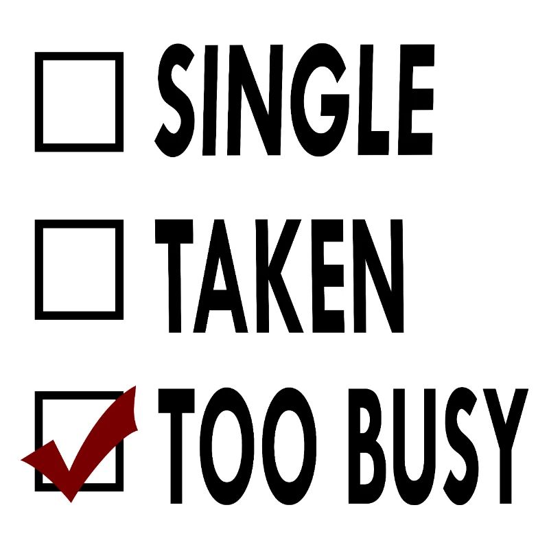 SINGLE noir blanc TOO BUSY