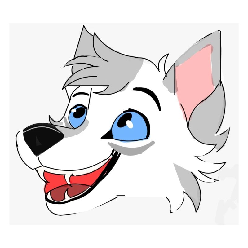 Lächelnder Wolf