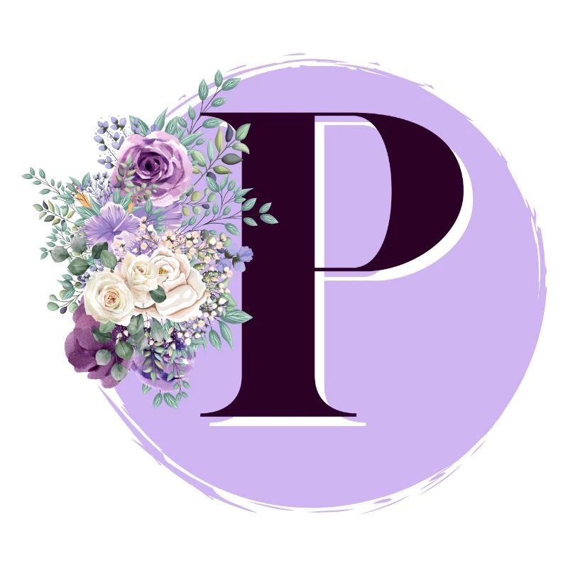 Buchstabe P Blumenkrone