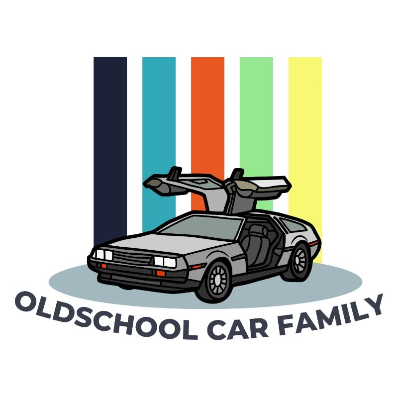 Conception colorée de t-shirt de voiture classique