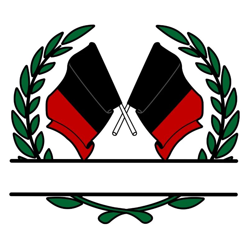 Drapeaux Vallée d’Aoste couronne de laurier bannière