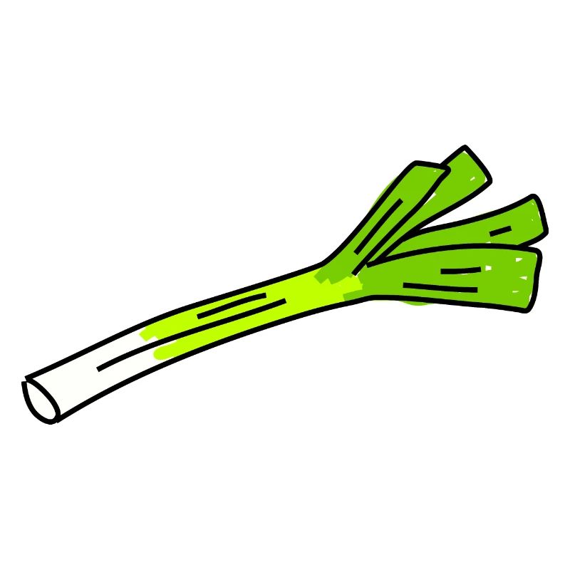 Leek Vegetable Doodle