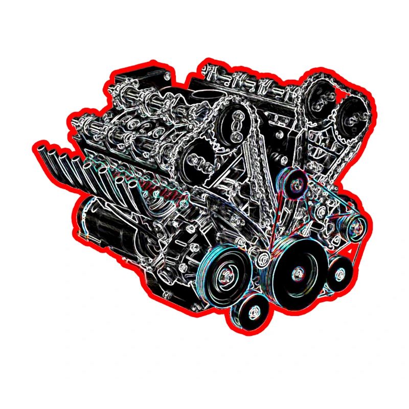 V8 Red Stroke