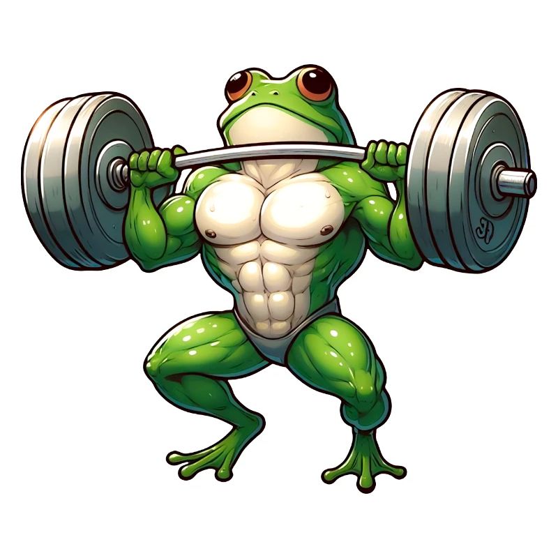 Grenouille Athlétique Déterminée