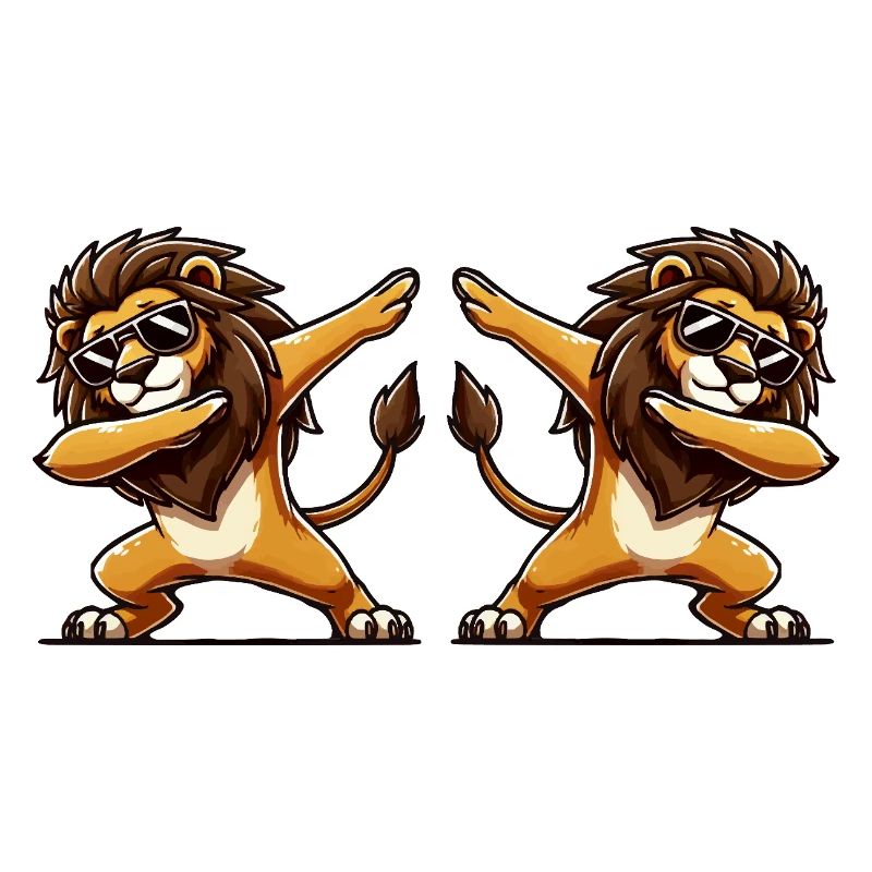Lion Comic Dabbing 2