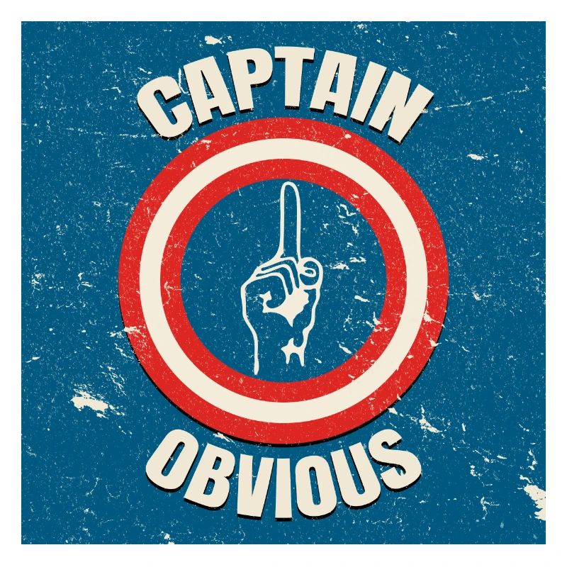 Place d’affiche vintage Captain évident